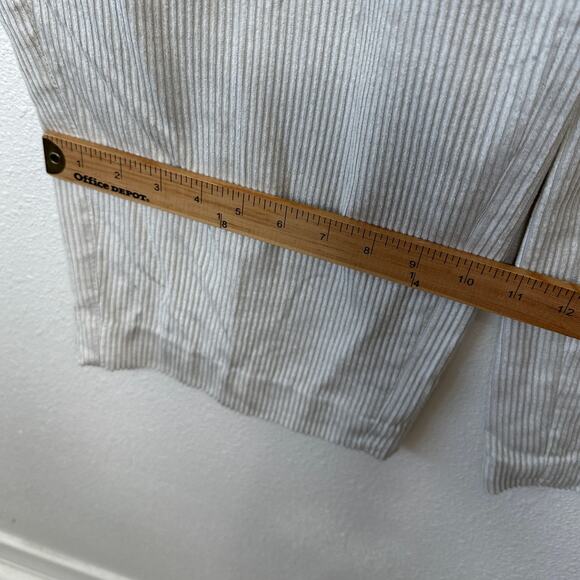 NWT Brunello Cucinelli Oversize Sand Beige Front Pleat Wide Leg Corduroy Pant 12 - Picture 16 of 16